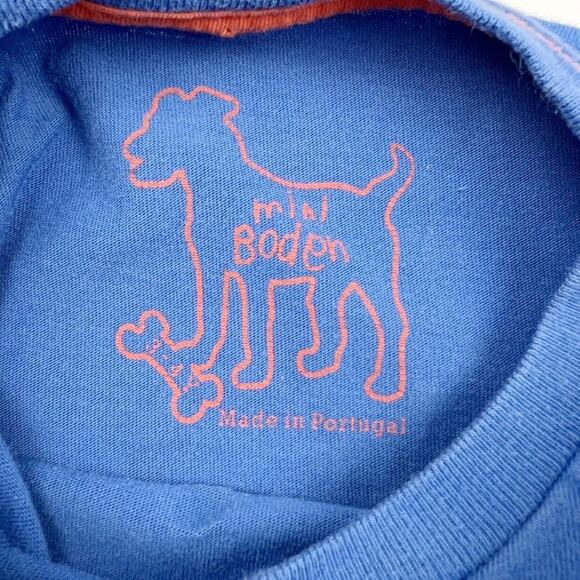 Mini Boden Blue Sports Tee - Picture 5 of 6